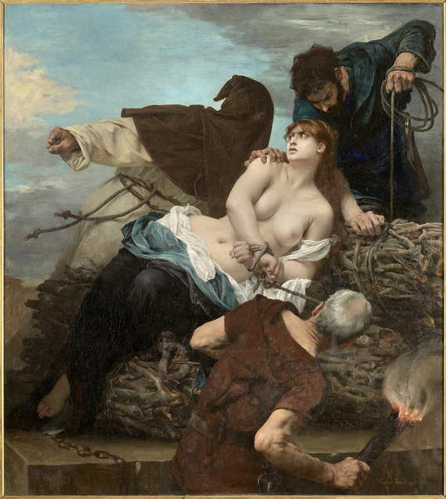 Detail of Scene of the Inquisition in Spain, 1879 by Gabriel-Joseph-Marie-Augustin Ferrier