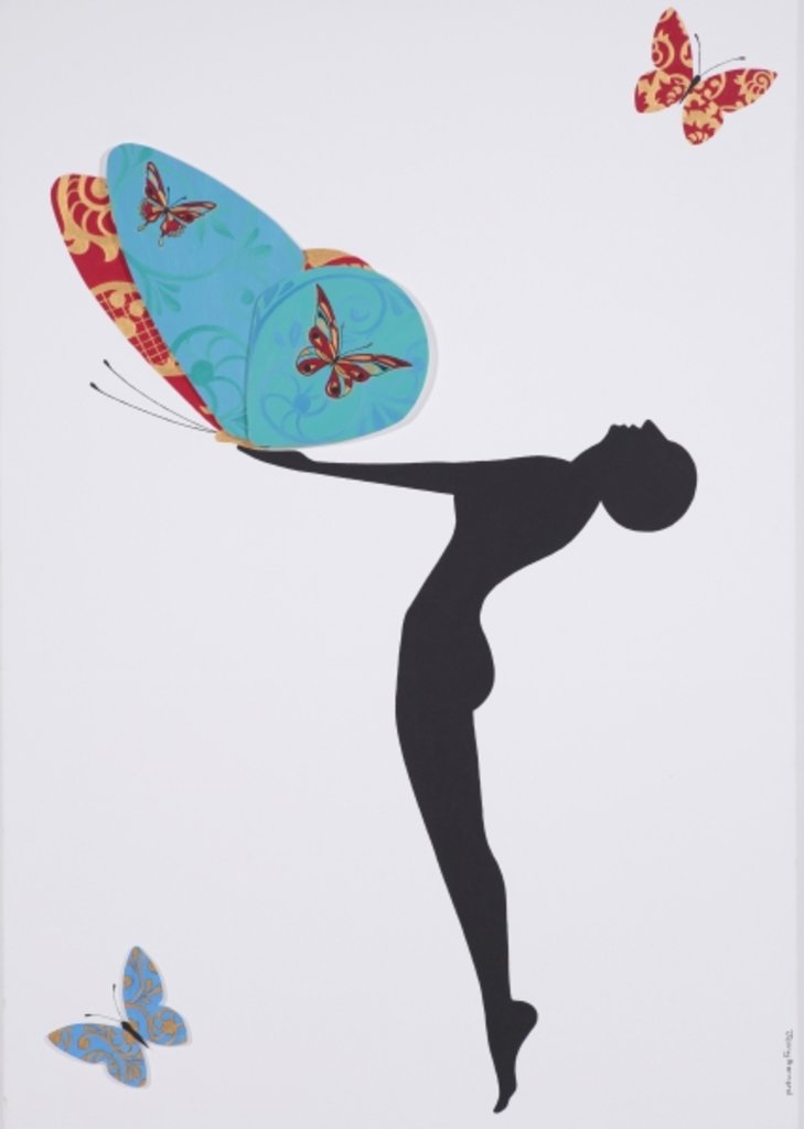 Detail of Les Papillons, 2008 by Jenny Barnard