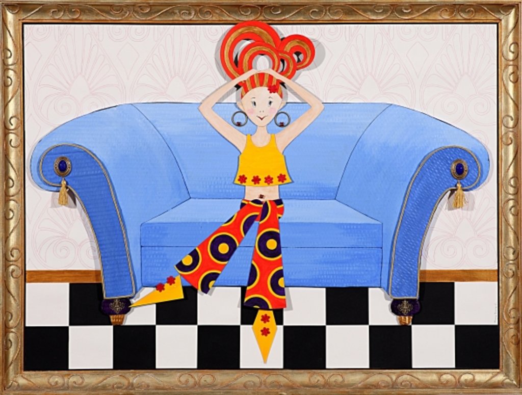 Detail of Divan Diva, 2008 by Jenny Barnard