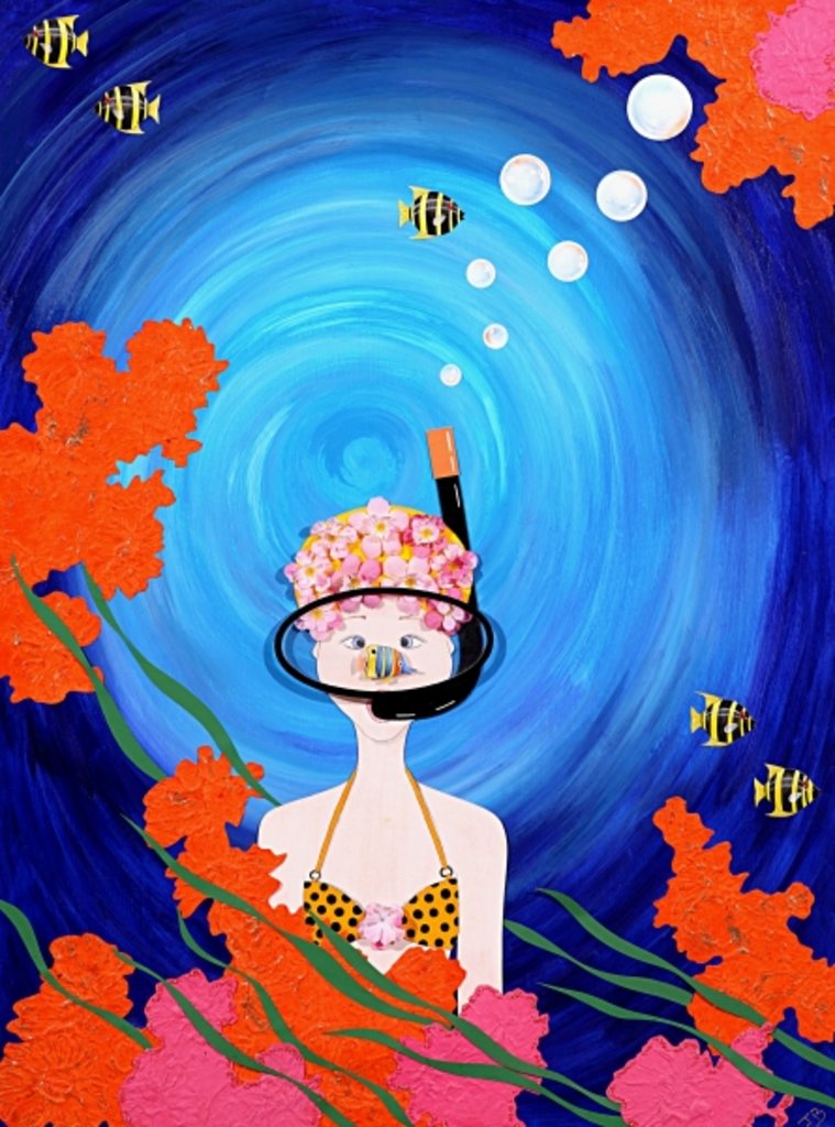 Detail of Scuba Diva, 2008 by Jenny Barnard