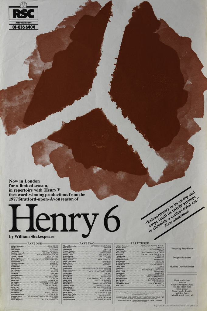 Detail of Henry 6, 1978 by Terry Hands
