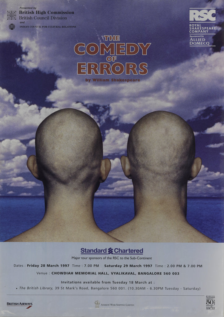 Detail of The Comedy of Errors, 1997 by Tim Supple
