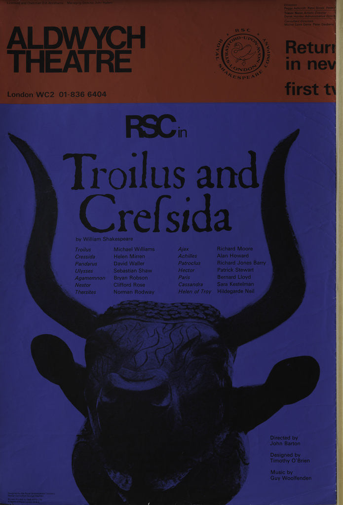 Detail of Troilus and Cressida, 1969 by John Barton
