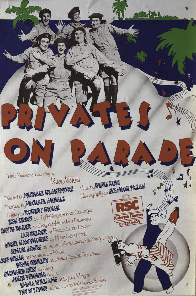 Detail of Privates on Parade, 1977 by Michael Blakemore