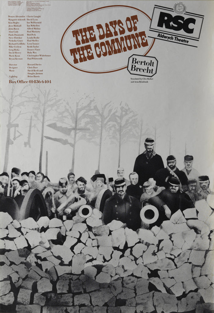 Detail of The Days of the Commune, 1977 by Howard Davies