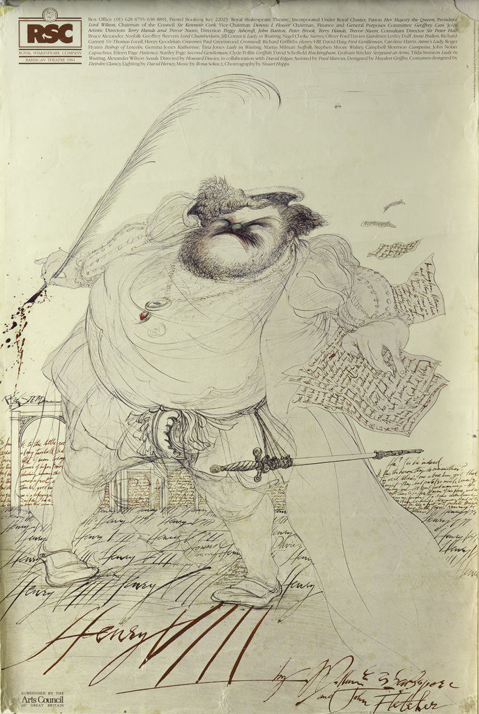Detail of Henry VIII, 1984 by Howard Davies