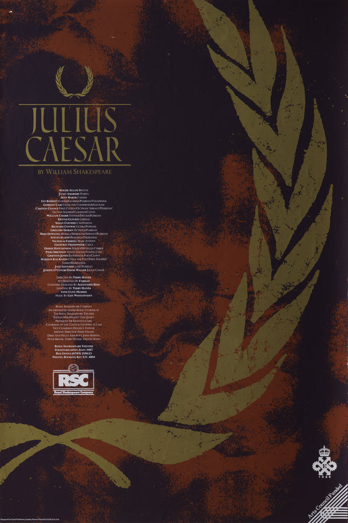 Detail of Julius Caesar, 1987 by Terry Hands