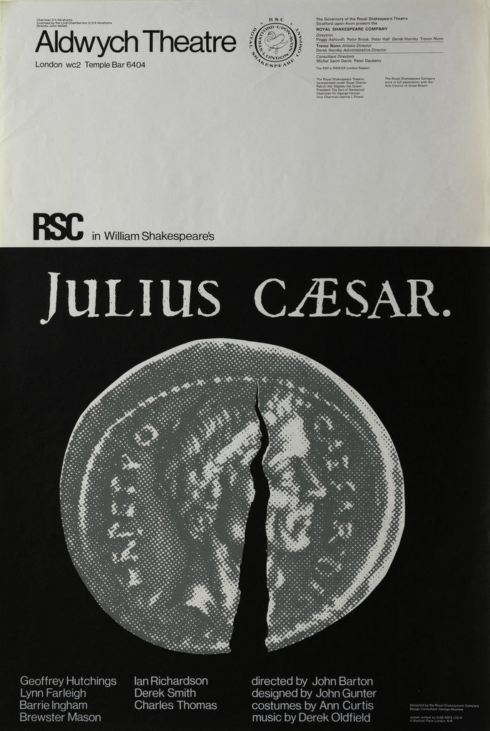 Detail of Julius Caesar, 1968 by John Barton