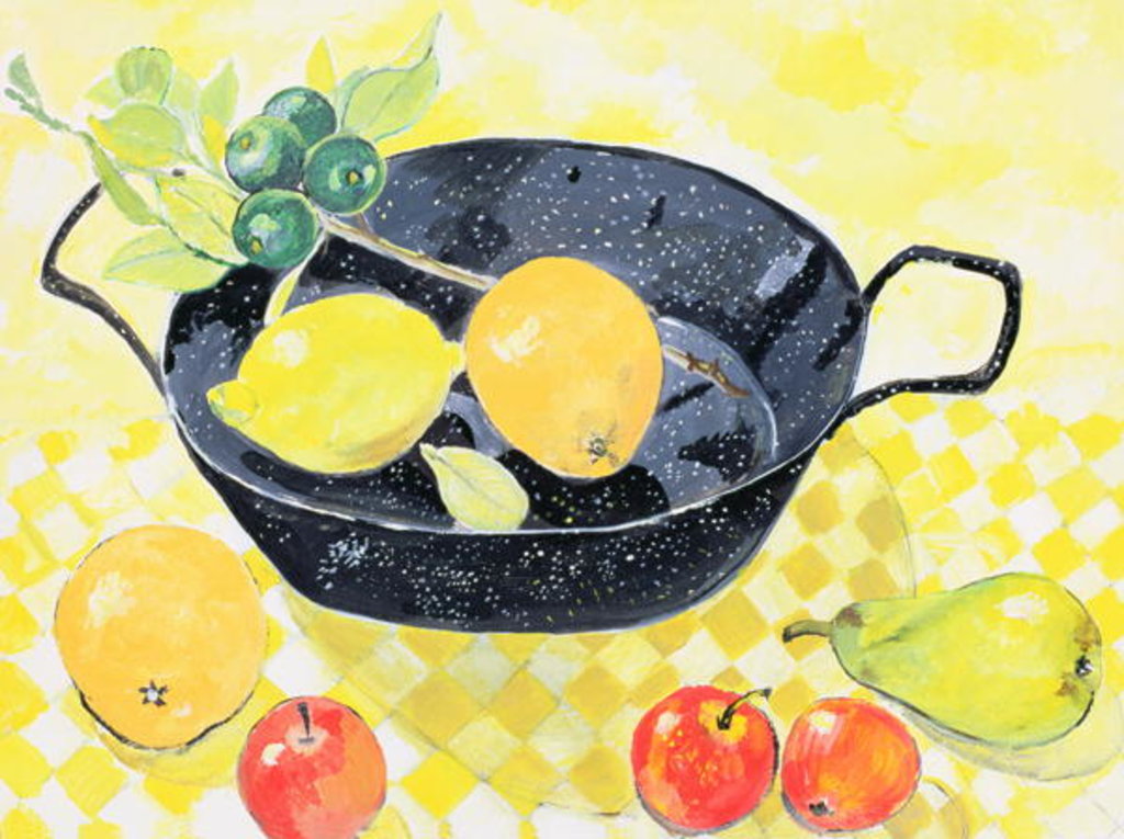 Detail of Spanish Pan by Hilary Jones