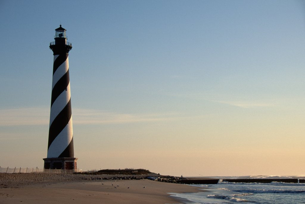 Detail of Cape Hatteras Lighthouse at Sunrise by Anonymous