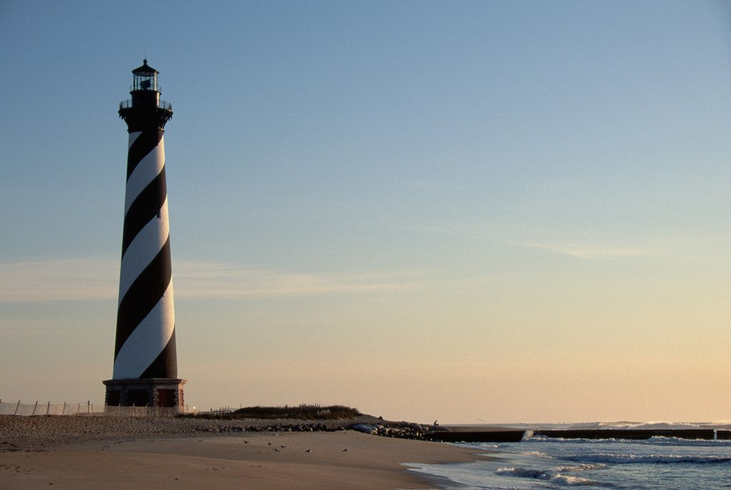 Detail of Cape Hatteras Lighthouse at Sunrise by Corbis