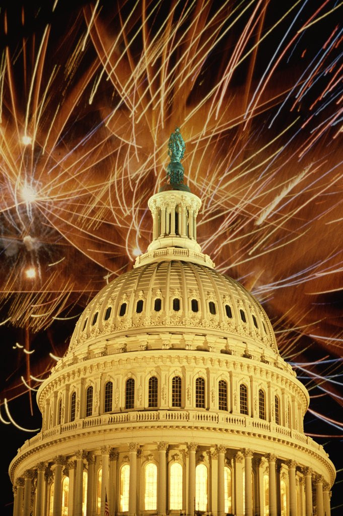 Detail of U.S. Capitol Building by Anonymous