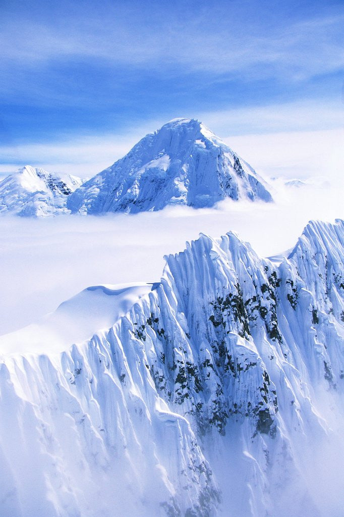 Detail of Wrangell Mountains and Clouds by Anonymous