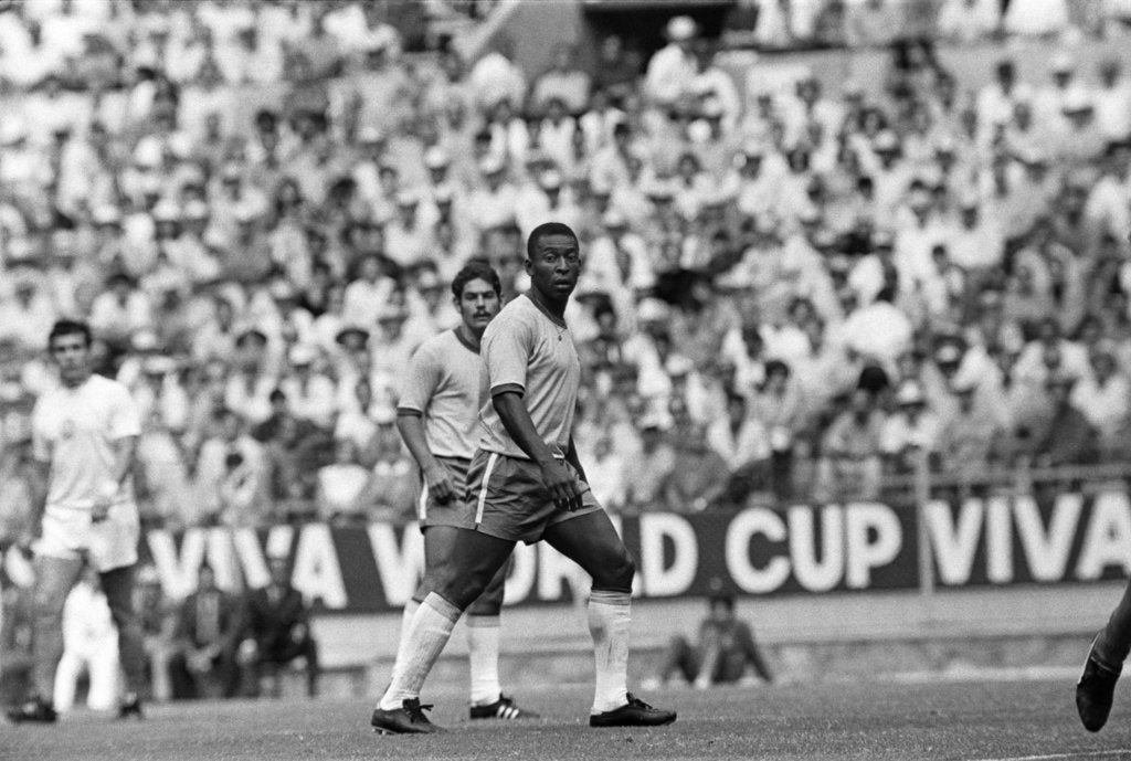 Detail of Brazil vs Czechoslovakia 1970 World Cup by Fresco Olley