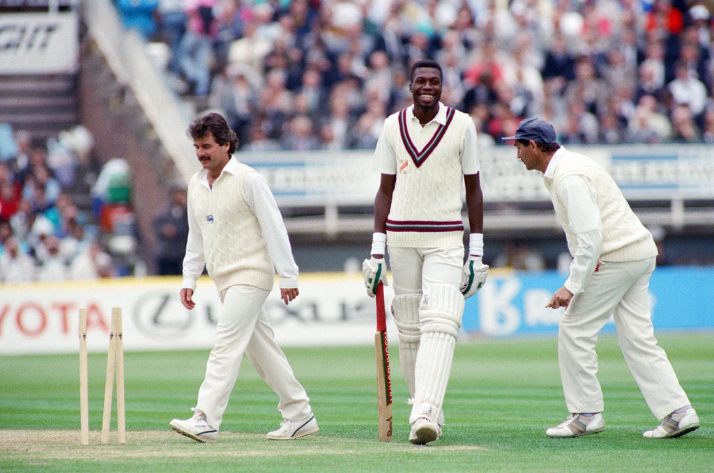 Detail of England v West Indies, 24th May 1991 by Brendan Monks