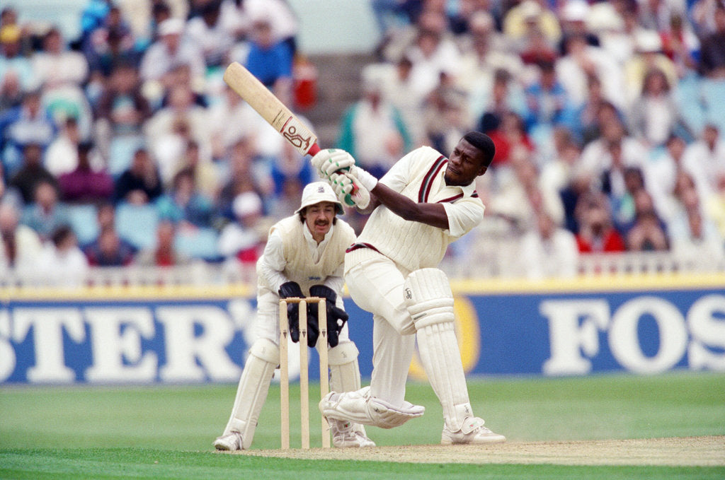 Detail of England v West Indies, 24th May 1991 by Brendan Monks