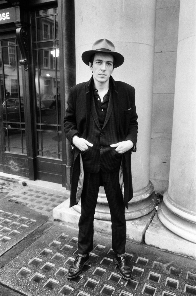 Detail of Joe Strummer, 1981 by Eric Harlow