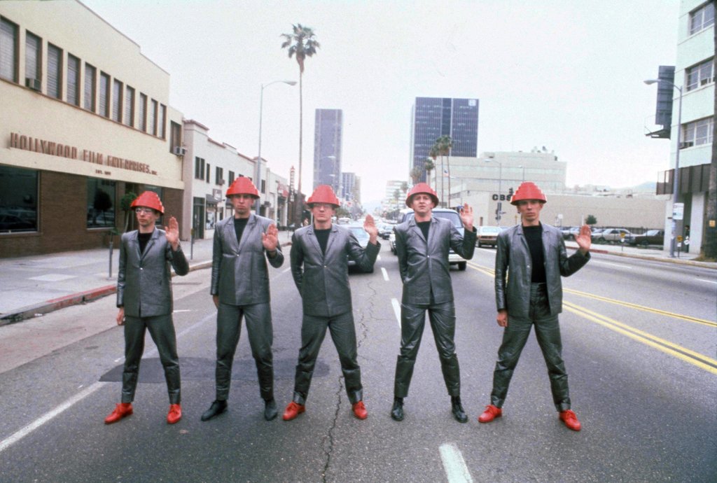 Detail of Devo, 1981 by Laurence Cottrell