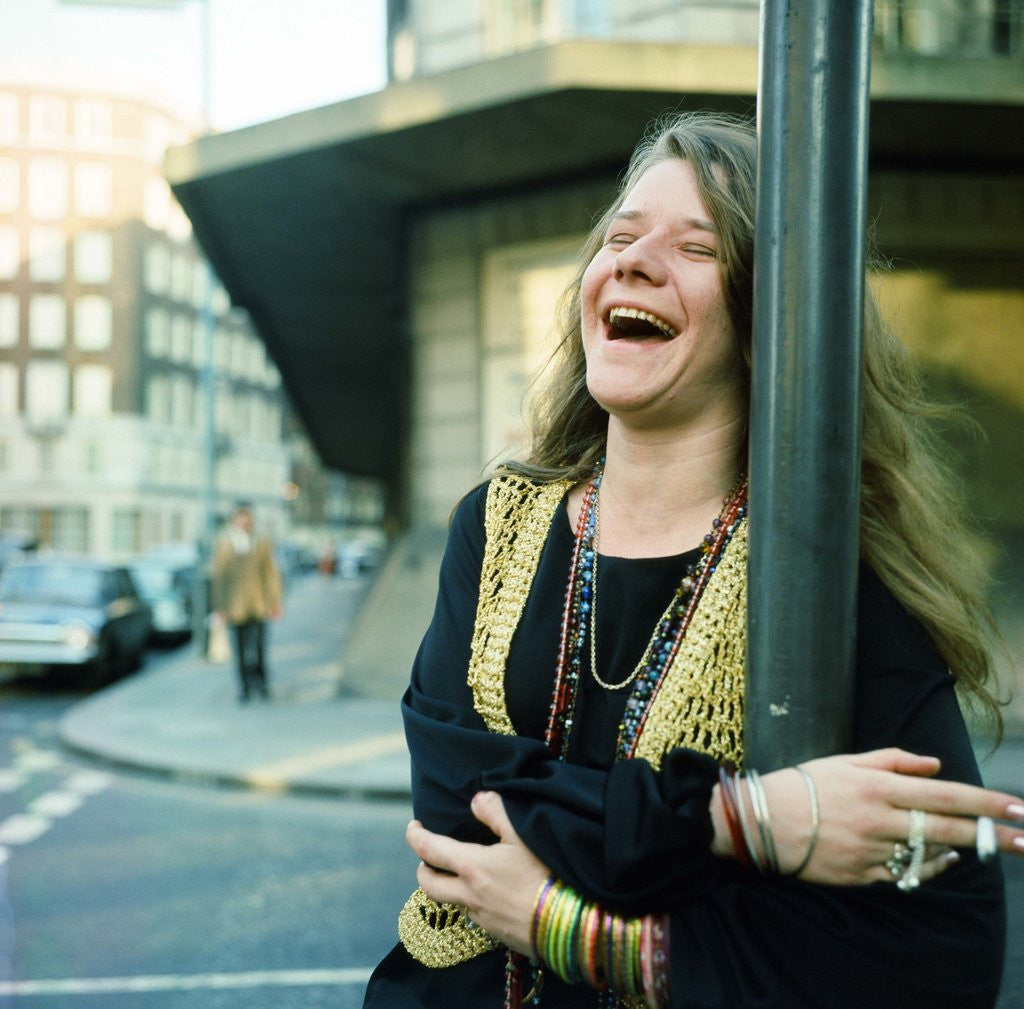 Detail of Janis Joplin by Malcolm McNeill