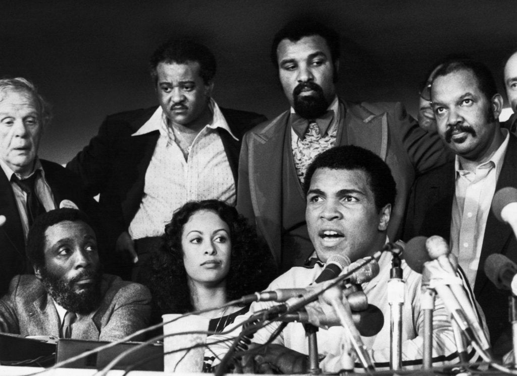 Detail of Muhammad Ali press conference by Anonymous