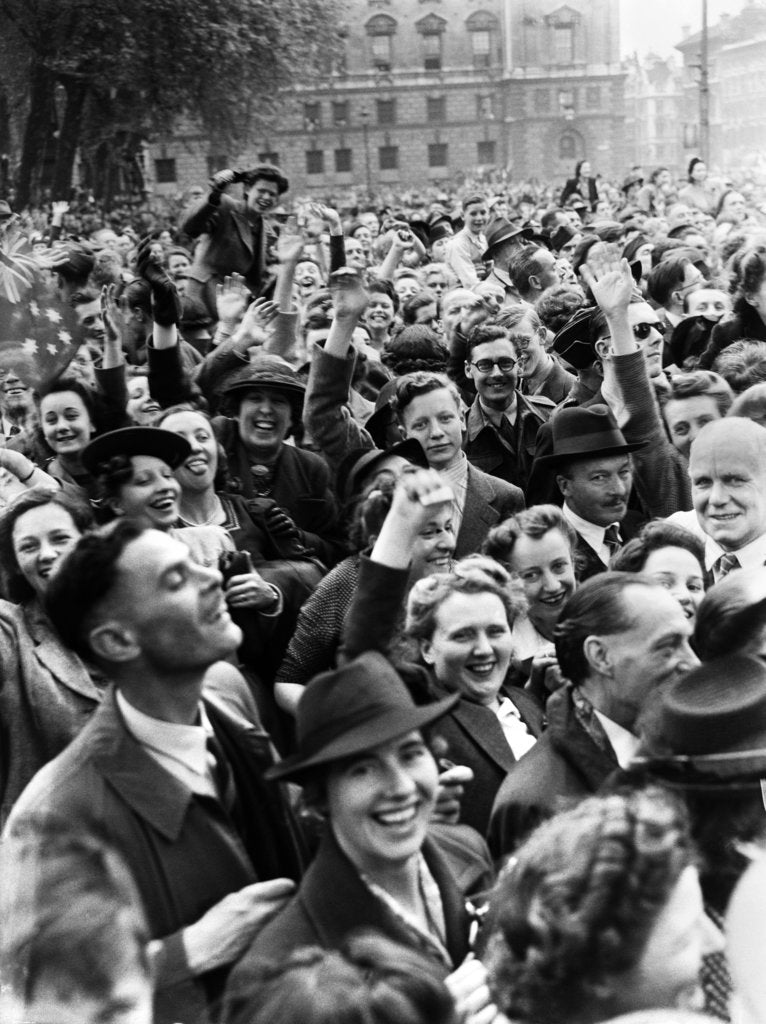 Detail of VE Day celebrations in London 1945 by Nixon & Greaves