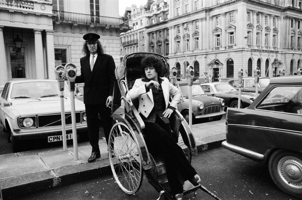 Detail of Marc Bolan, 1973 by Doreen Spooner