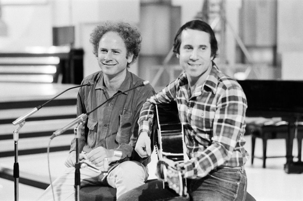 Detail of Simon and Garfunkel, 1977 by Alisdair MacDonald