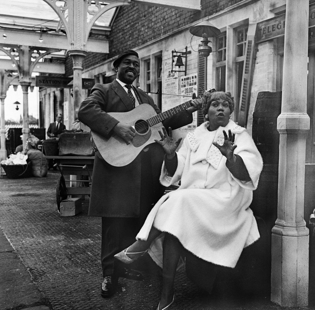 Detail of Sister Rosetta Tharpe and Brownie McGhee, 1964 by Ashurst