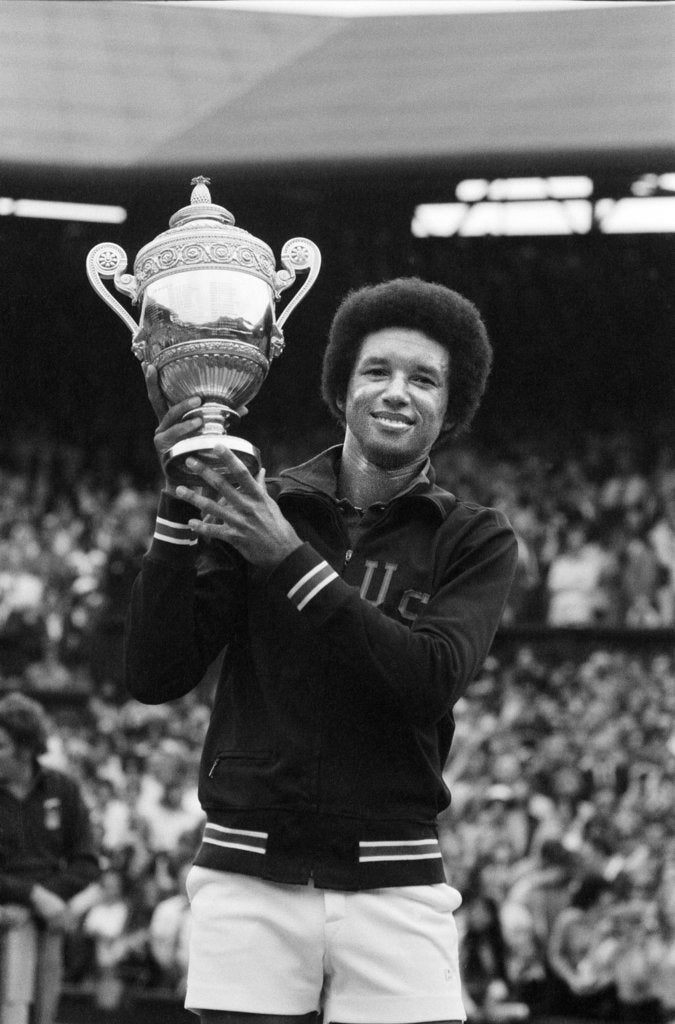 Arthur Ashe Wimbledon 1975 by Staff