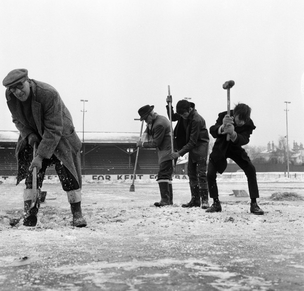 Detail of Gravesend football club by Charlie Ley