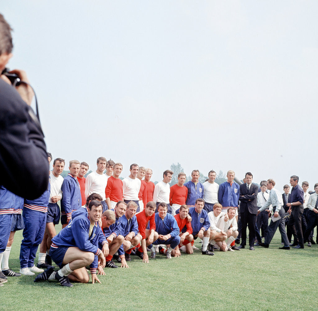Detail of England International Football 1960s by Peter Sheppard