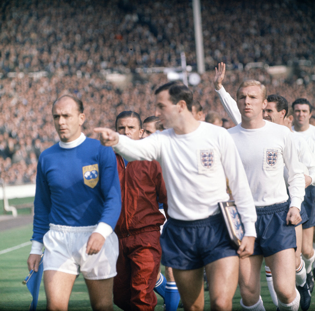 England International Football 1960s by Monte Fresco