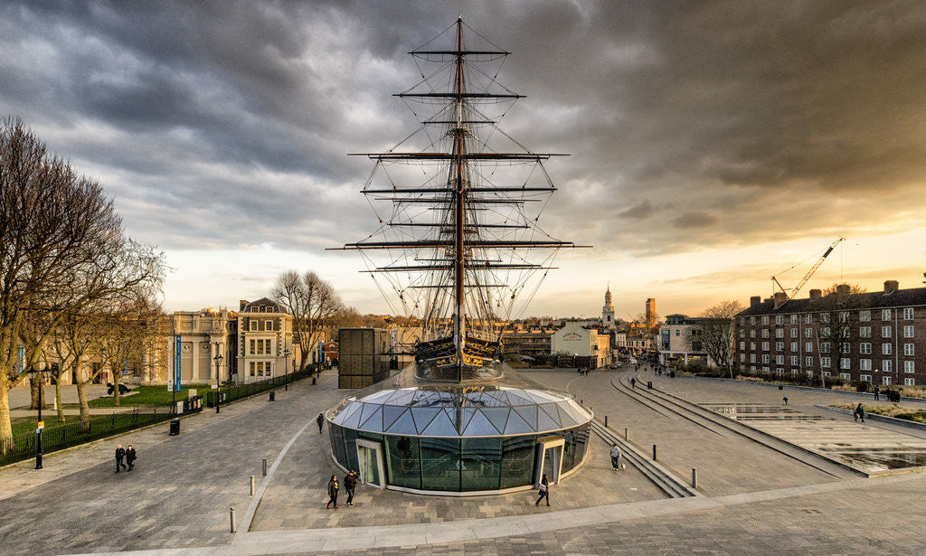 Detail of Cutty Sark and the storm by Joas Souza