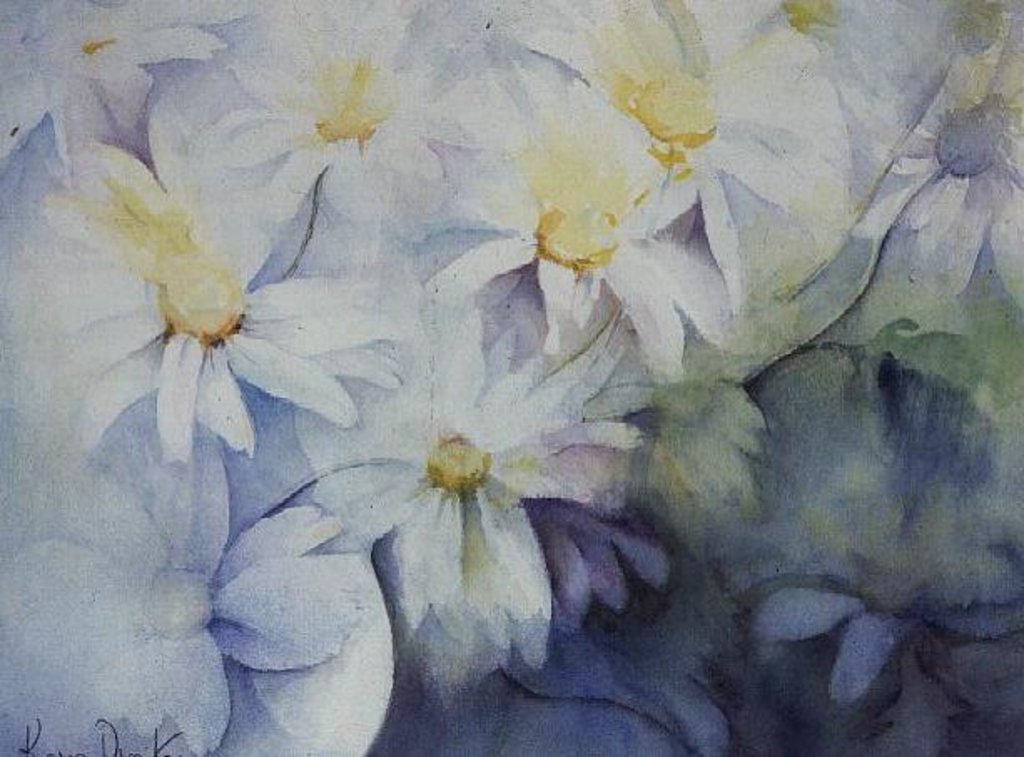 Detail of Daisies, Shasta by Karen Armitage