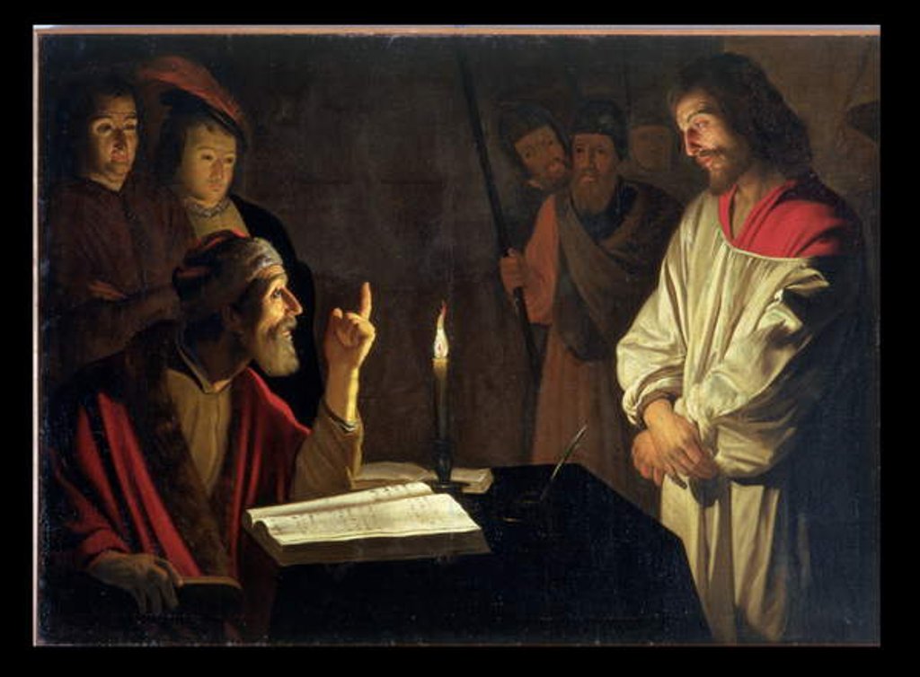 Detail of Christ Before Caiaphas by Gerrit van Honthorst