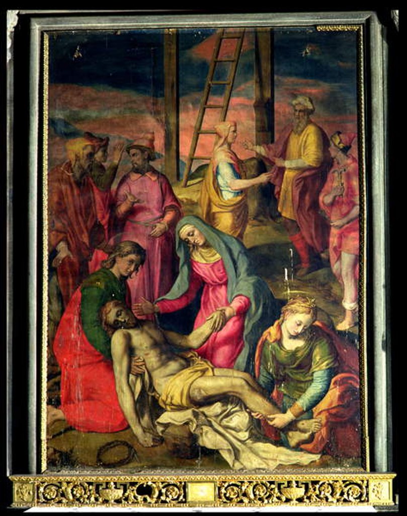 Detail of Deposition from the Cross, 1582 by Sebastiano Vini