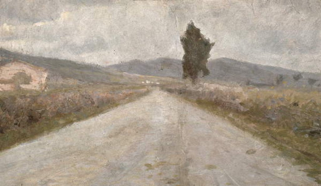Detail of The Tuscan Road, c.1899 by Amedeo Modigliani