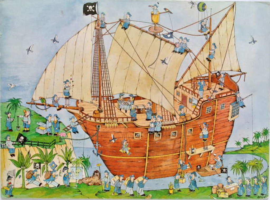 Detail of Pirate Ship by Christian Kaempf