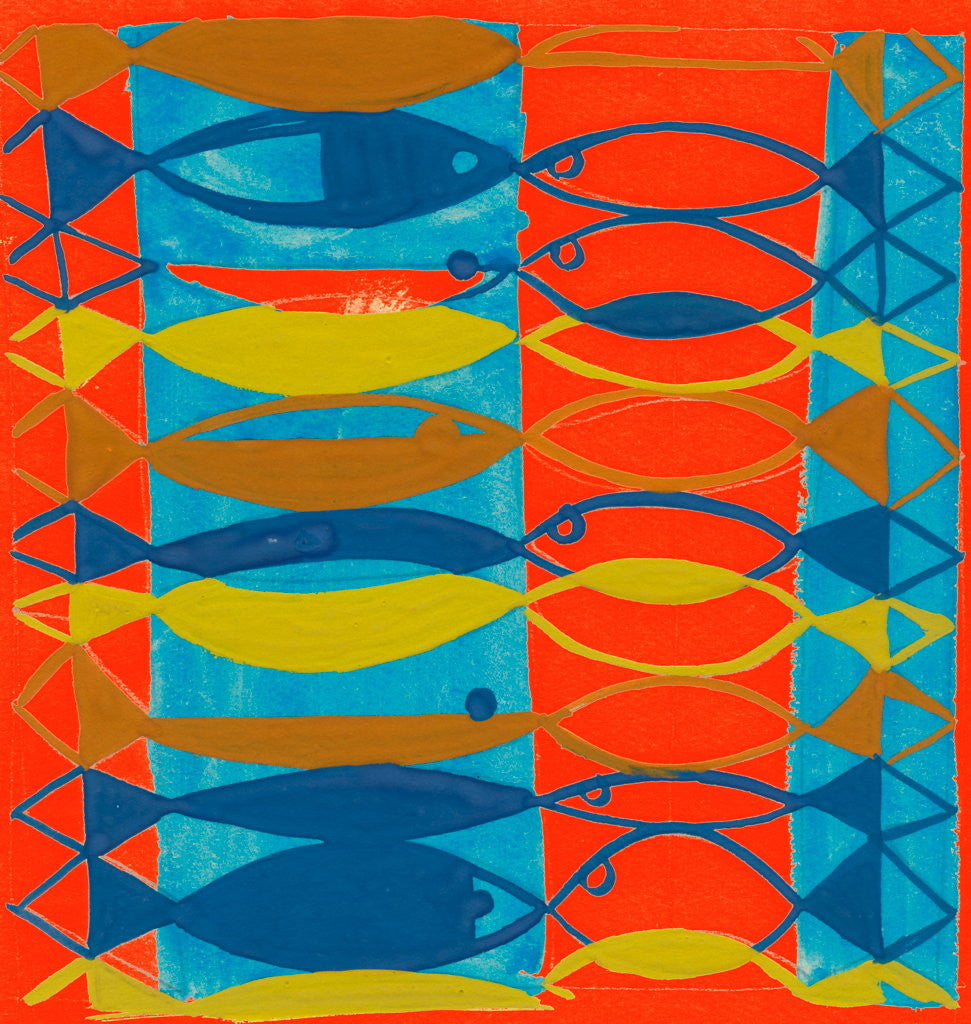 Detail of The Blue Ocean by Karel van Kooning