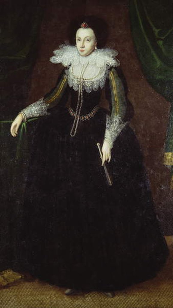 Detail of Dorothy Huddleston, c.1610-15 by English School