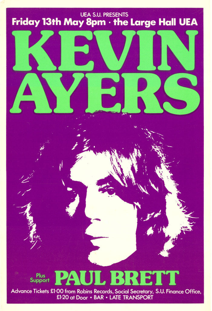Detail of Kevin Ayers Poster (2) by Rokpool