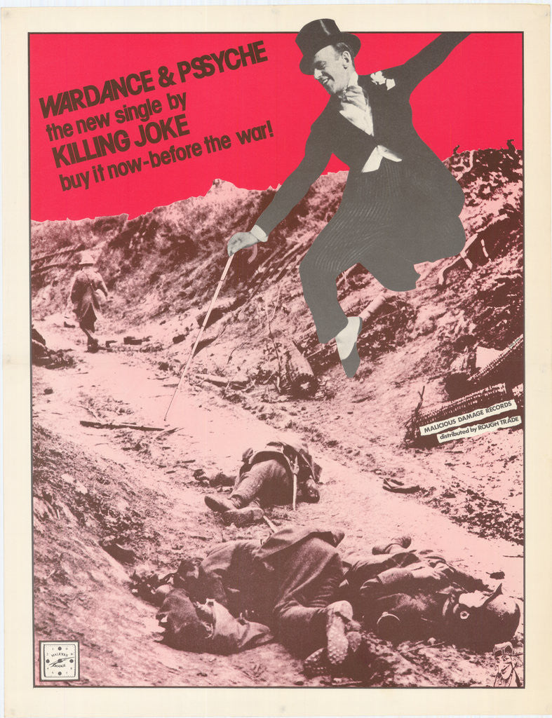 Detail of Killing Joke poster by Rokpool