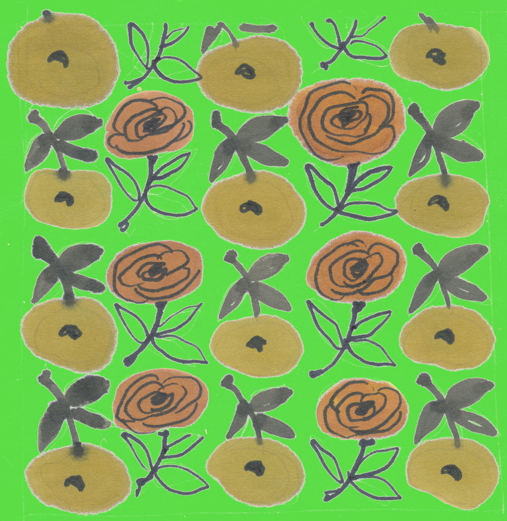 Detail of Flowers from my garden 3 by Kirsty Steward