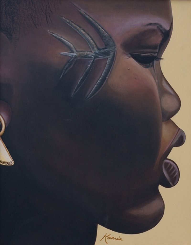 Detail of Tribal Mark, 2007 by Kaaria Mucherera