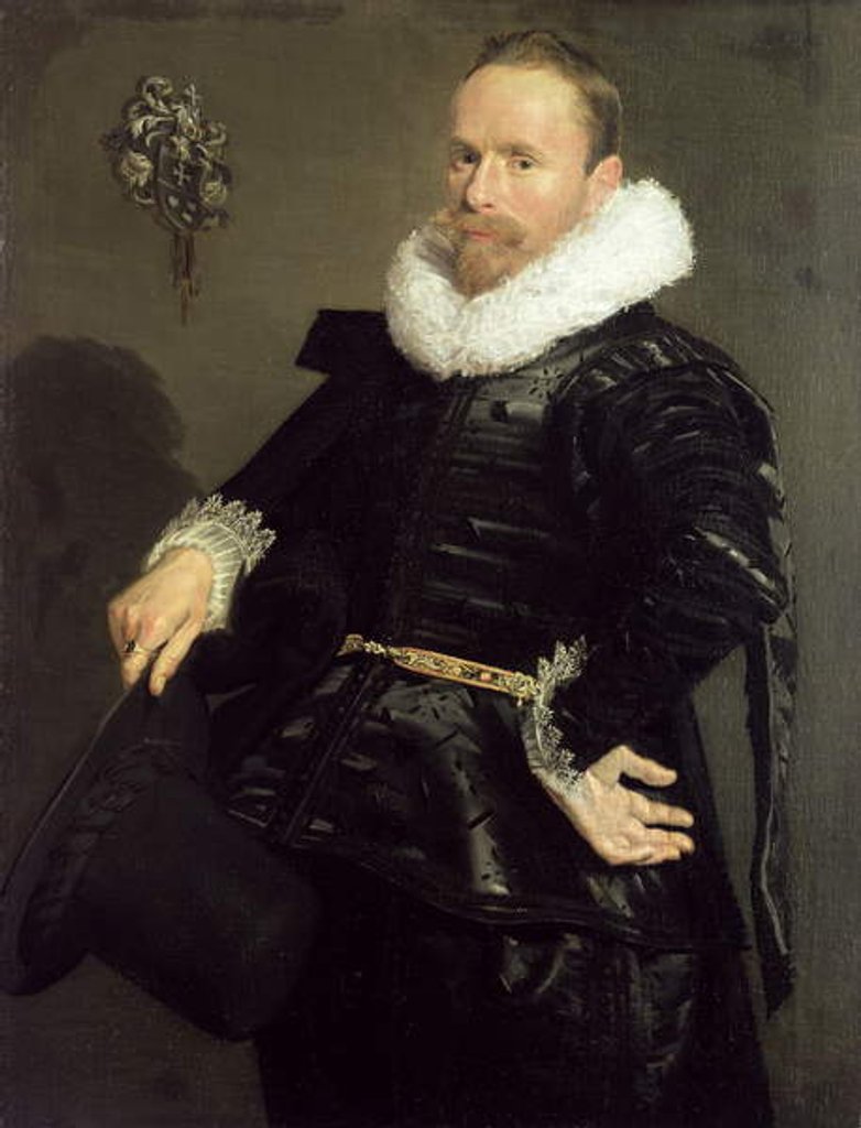 Detail of Portrait of a Man, 1618-20 by Frans Hals