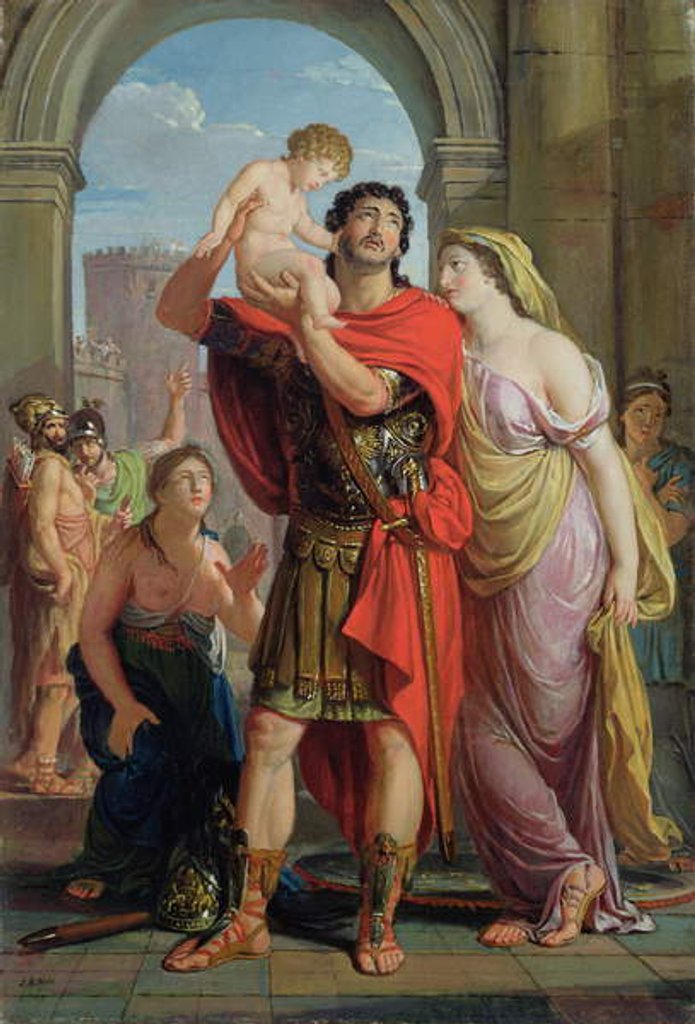 Detail of The Departure of Hector, 1814-16 by Johann August the Younger Nahl