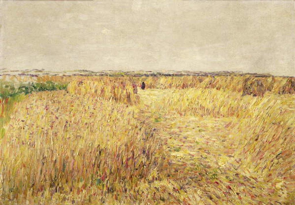 Detail of Corn Fields in front of a Chain of Sand Dunes by Paul Baum
