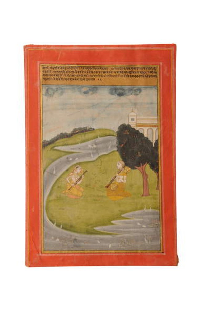 Detail of Ragamala miniature painting, Rajasthan probably Bundi, early 19th century by Rajasthani School