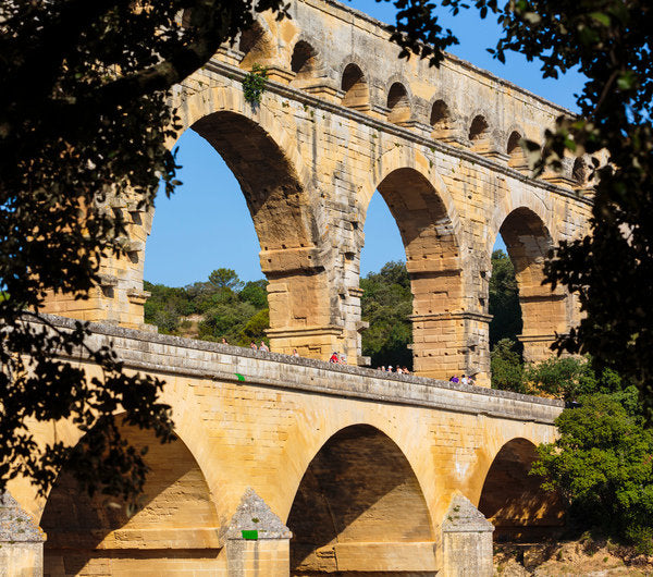 Pont du Gard, Roman aqueduct, France. by Anonymous