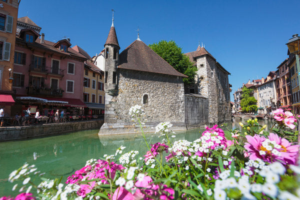 Detail of Annecy, France. Palais de l'Isle. by Anonymous